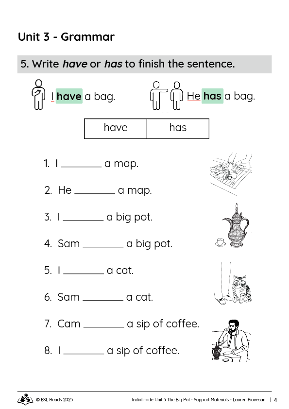 Unit 3 The Big Pot Support Materials4